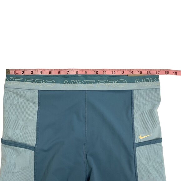 Women’s Nike Pro High-Waisted 3" Training Shorts with Pockets XL DX0059 440 - Picture 8 of 11